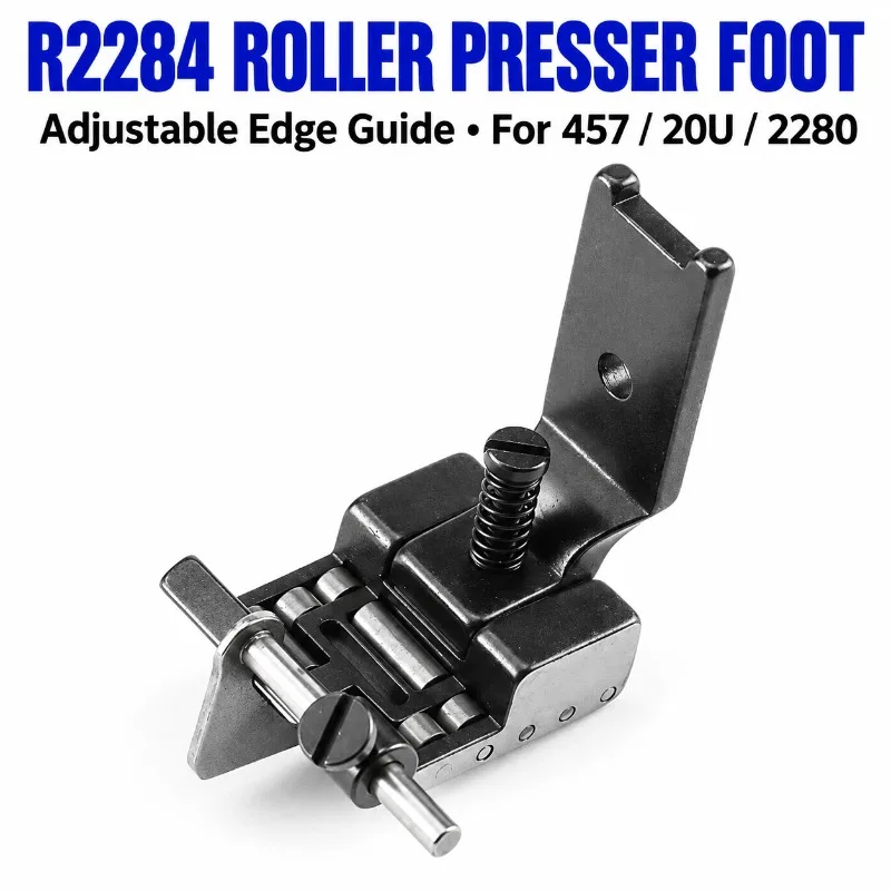 HENVOR R2284 Adjustable Guide Roller Presser Foot for 457, 20U and 2280 Zigzag Sewing Machines