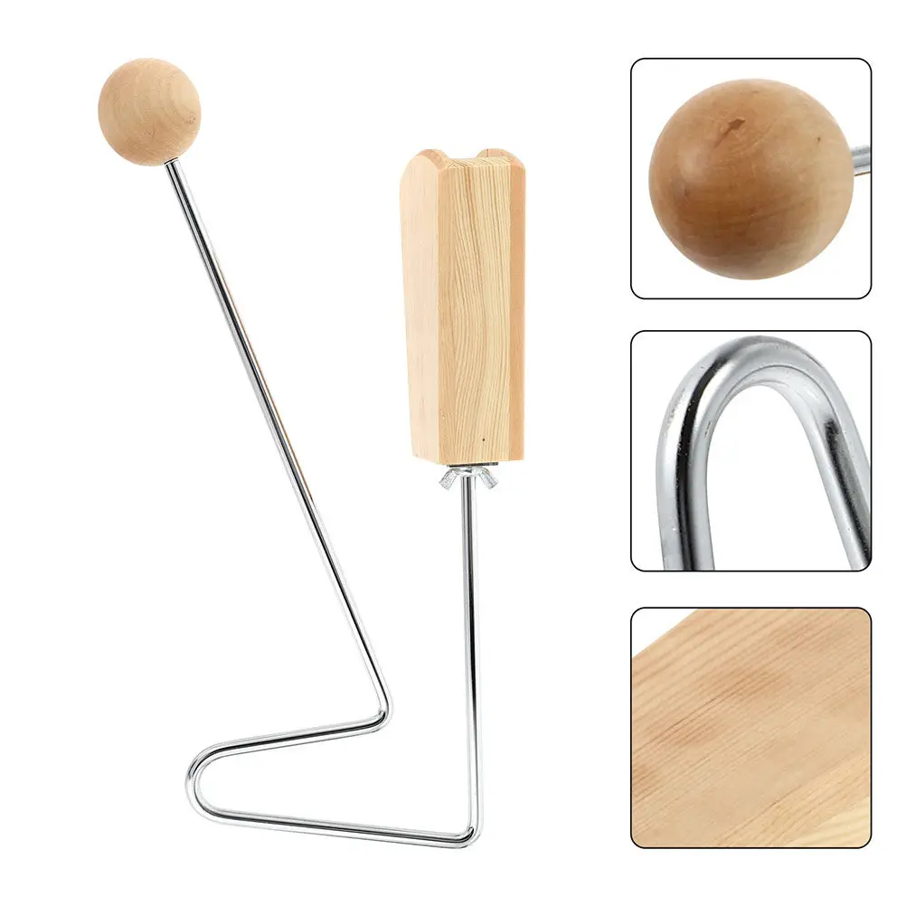 

Wooden Rhythm Vibraslap for Kids High Volume Sound Stainless Steel Build Musical Percussion Instrument for Auditory Training