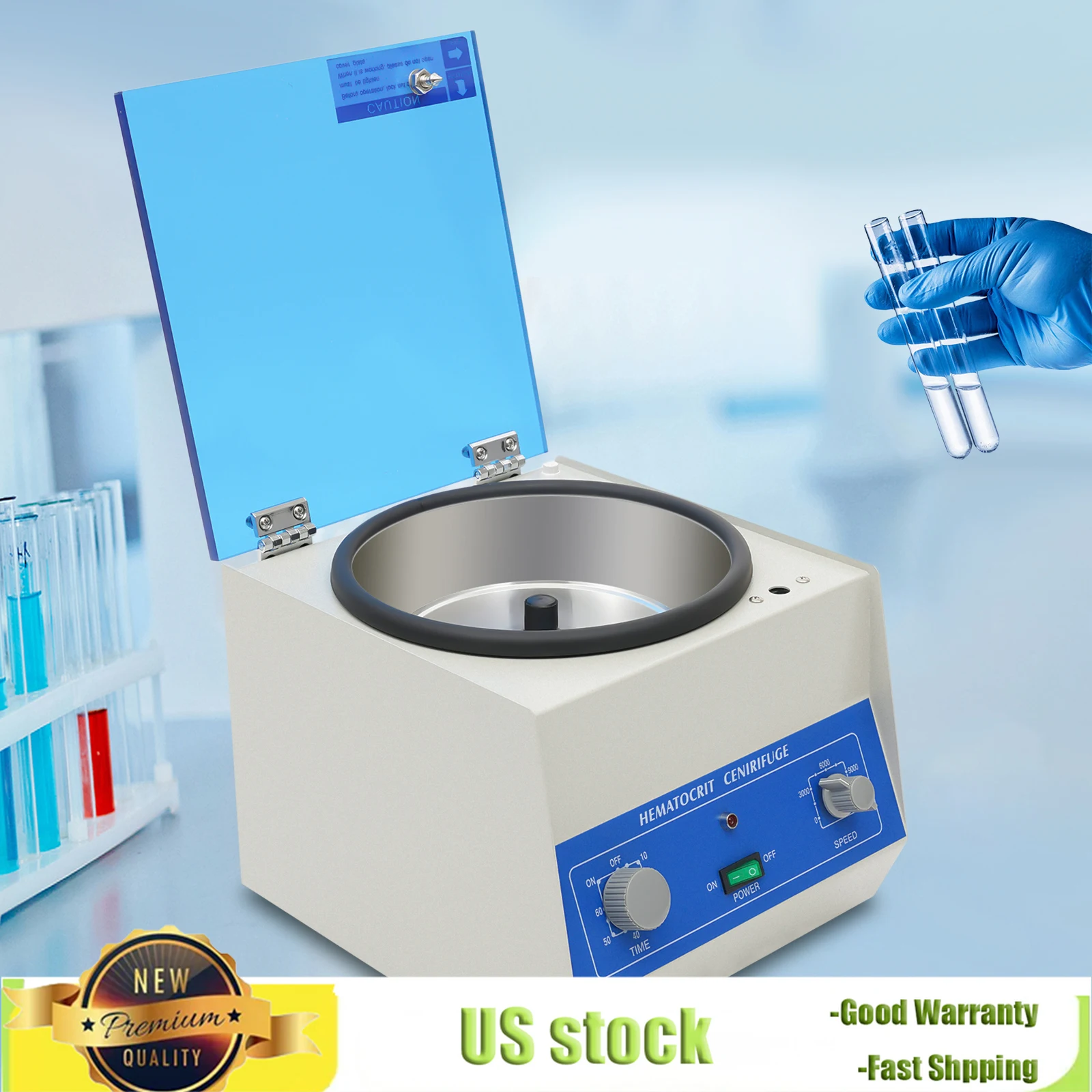 Pro 100W High-speed Centrifuge Wit/ 24 Tube Capacity,Compact Laboratory Equipment for Clinical Research and Qualitative Analysis