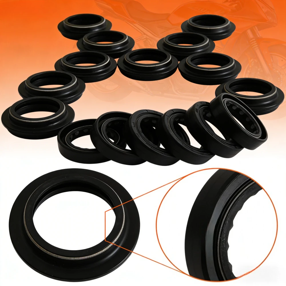 

43x54x11 Front Shock Fork Damper Shaft Oil Seal Retainers 43*54 Dust Cover For MV AGUSTA BRUTALE 800 2012-13 F3 800 43 MARZOCCHI