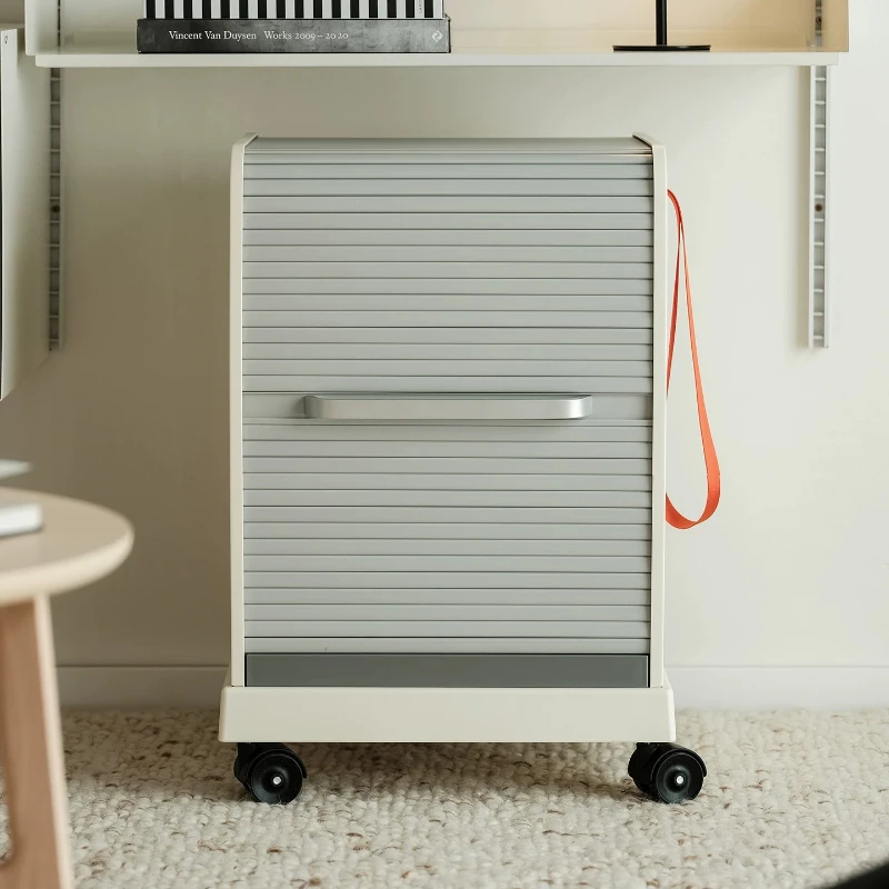 Removable under-table storage cabinet Roller shutter door cabinet Locked file cabinet Locker ins wind bedside table