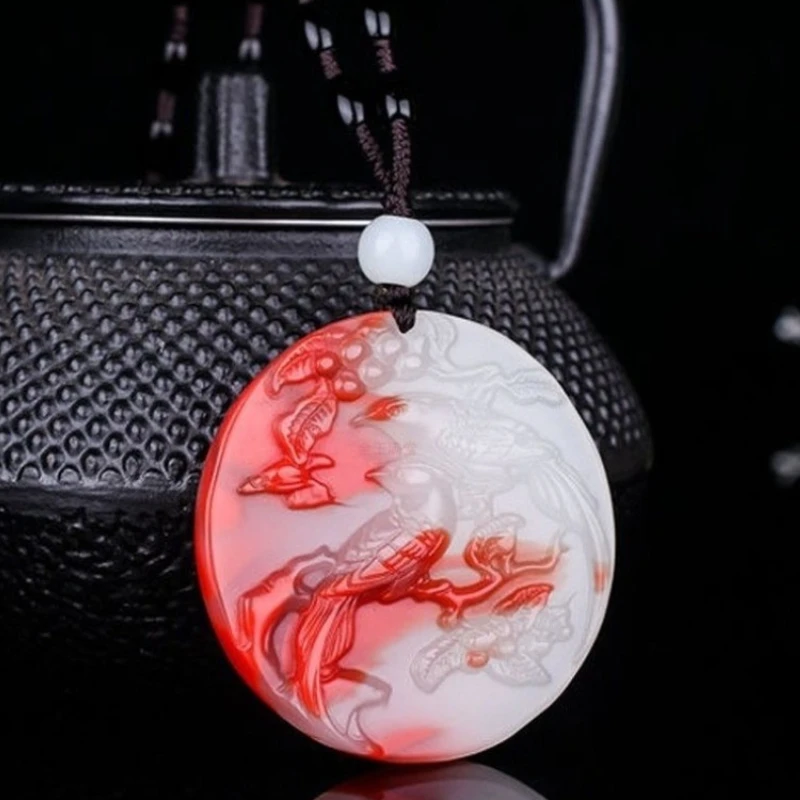 

The New Colorful Jade Is Happy with The Eyebrows and Jade Brand, Your Female Simple and Versatile Pendant.