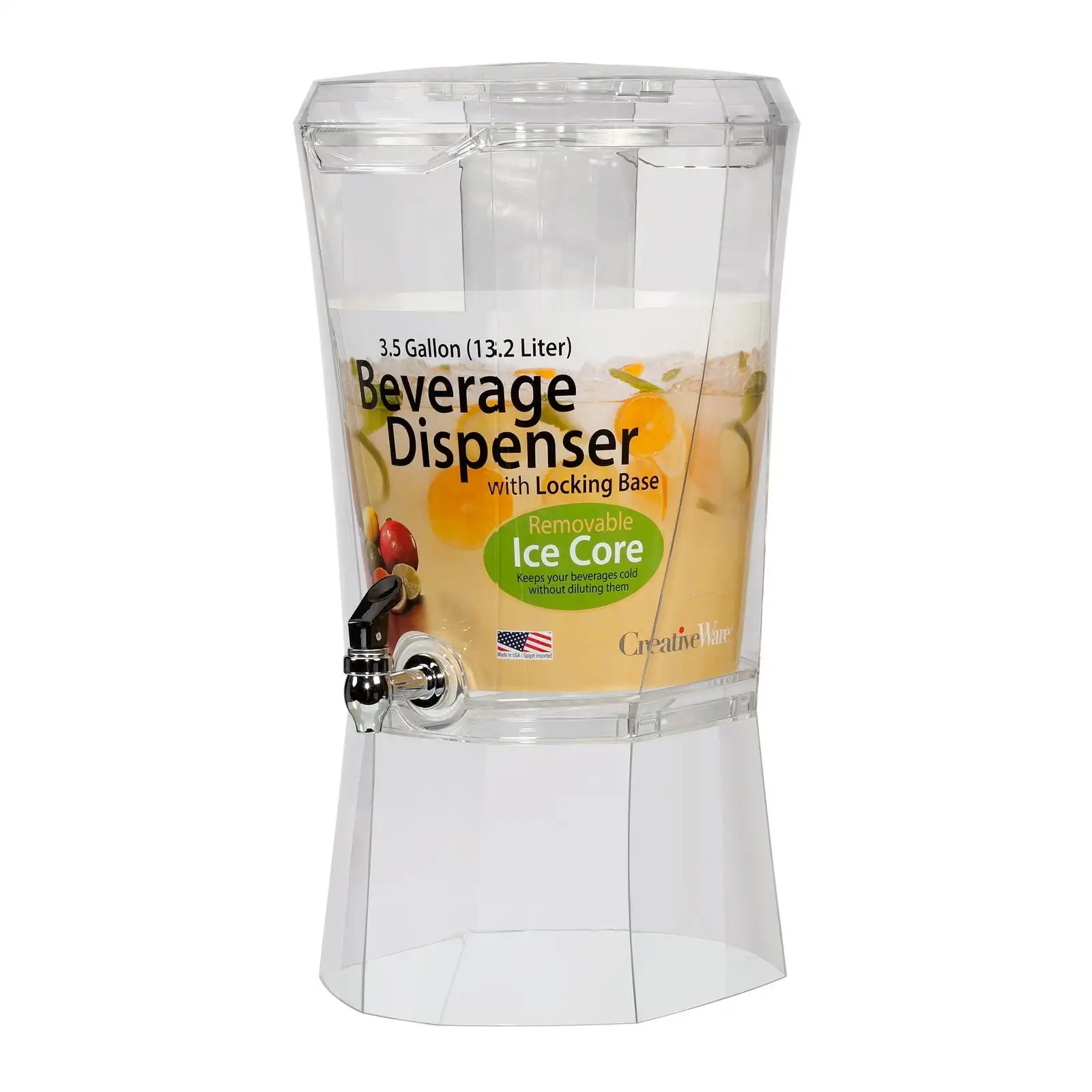

3.5 Gallon Clear Acrylic Beverage Dispenser