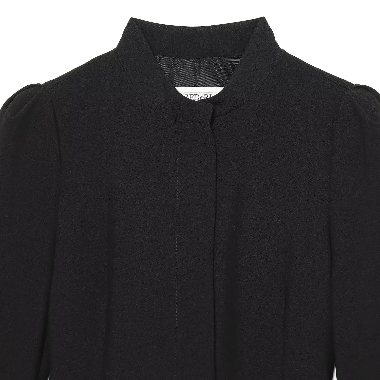 Fashionable Long Suit Jacket with Belt ZR Autumn New Arrival Women's Premium Quality Polyester Standard Fit Long Sleeve Coat