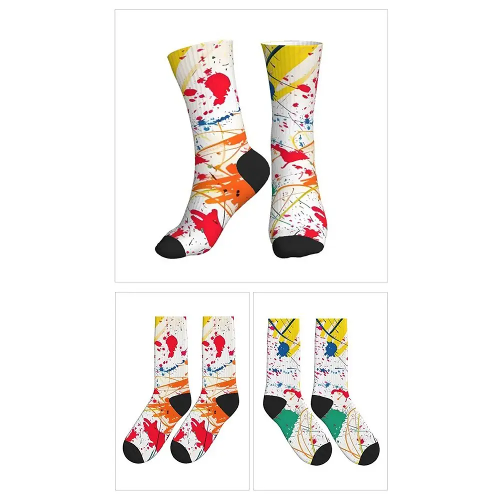 

Модные хлопковые носки для пар, высокоэластичные, дышащие, спортивные, противоскользящие, влагоотводящие, унисекс