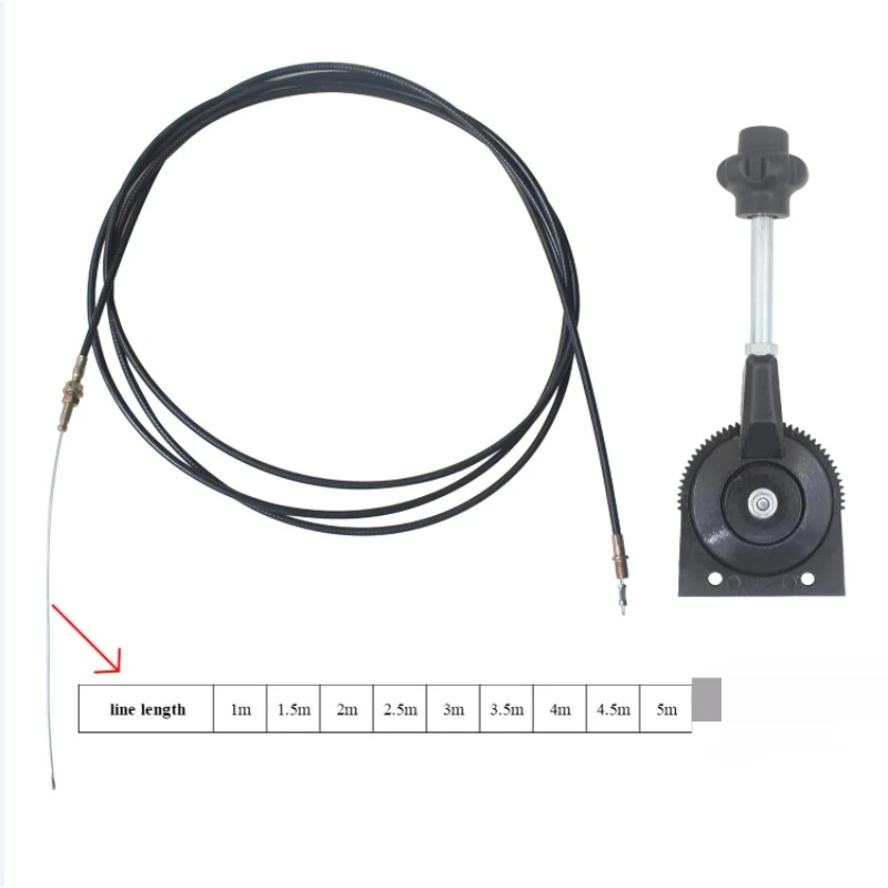 Hand Throttle Control for Excavator Harvester Tractor Ship Manure Spreader Throttle Cable Assembly Self-locking Controller