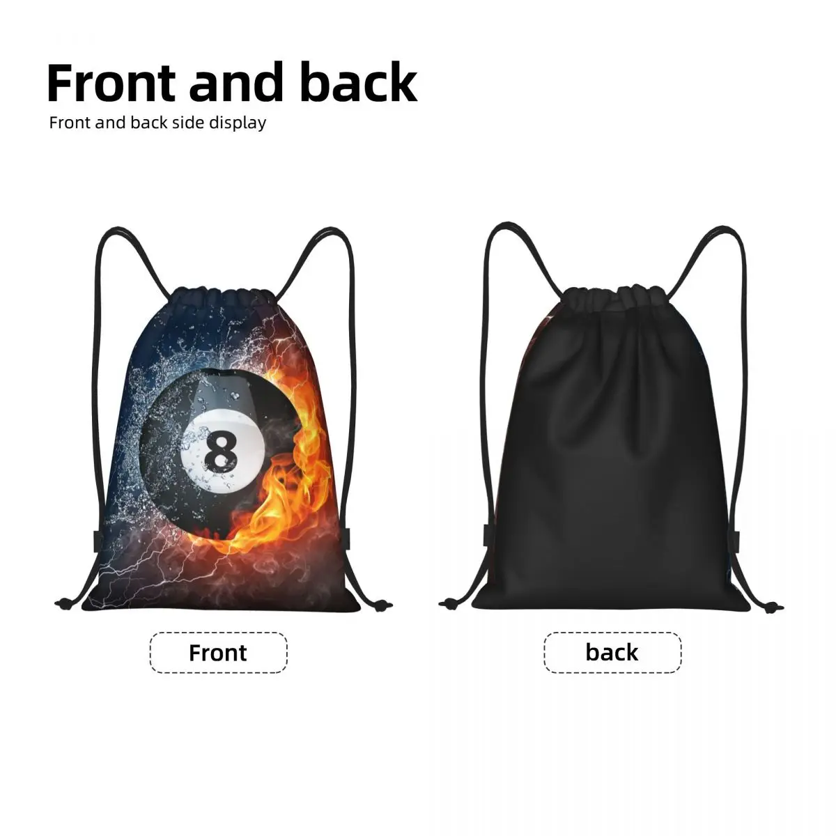 Baseball Football Basketball Pattern Drawstring Backpack Bags Women Men Lightweight Gym Sports Sackpack Sacks for Training