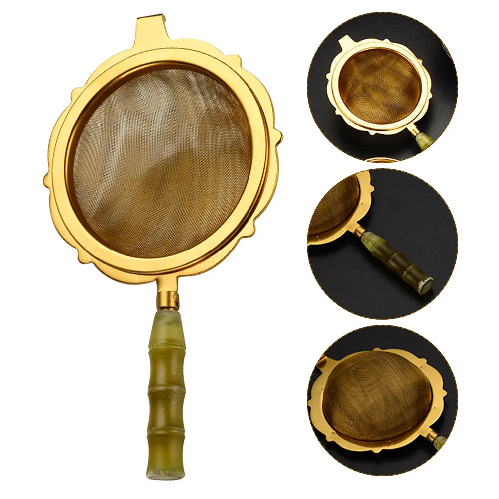 

1Pcs Tea Filter Stainless Steel Fine Mesh Strainer Easy Hold Handle Perfect for Loose Leaf Black Green Oolong Chamomile Herbal