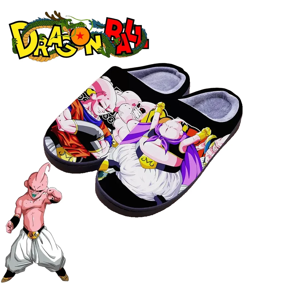 Dragon Ball Winter Warm Indoor Slippers Anime Majin Buu Cospaly Cartoon Shoes For Men Women Boy Girl Slippers Halloween Gift