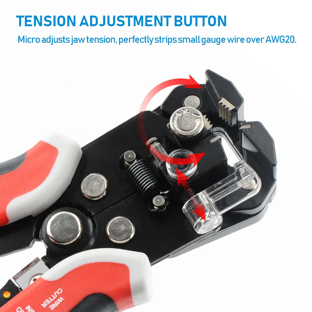 Multifunctional Wire Stripper Crimping Pliers Cable Clippers Adjustable Automatic Wire Stripper Electrician Terminal Hand Tool