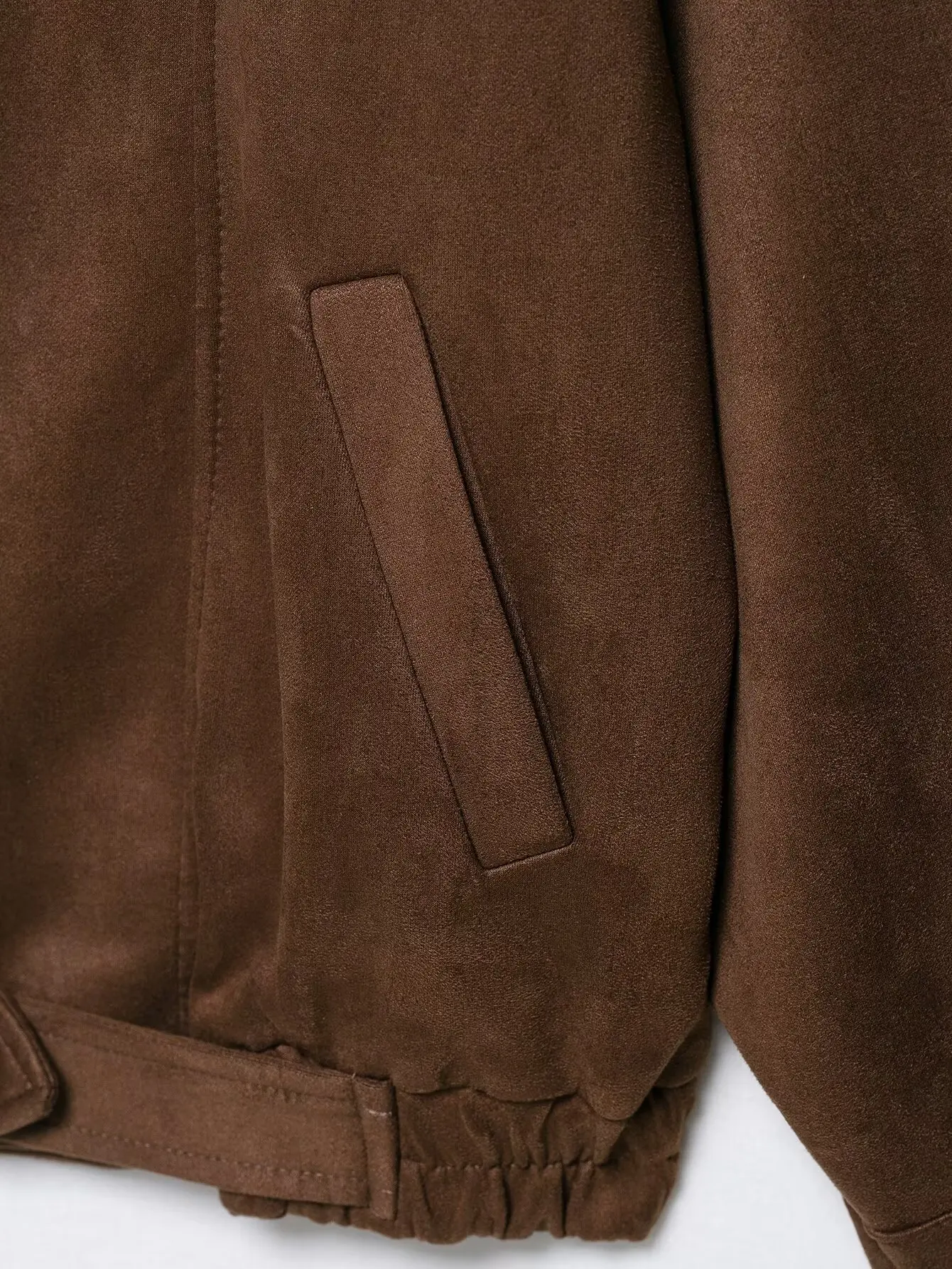 Nowa damska kurtka z brązowego zamszu na jesień, vintage streetwear, kurtka zamszowa damska z paskiem, vintage rękaw latarnia, brązowe płaszcze