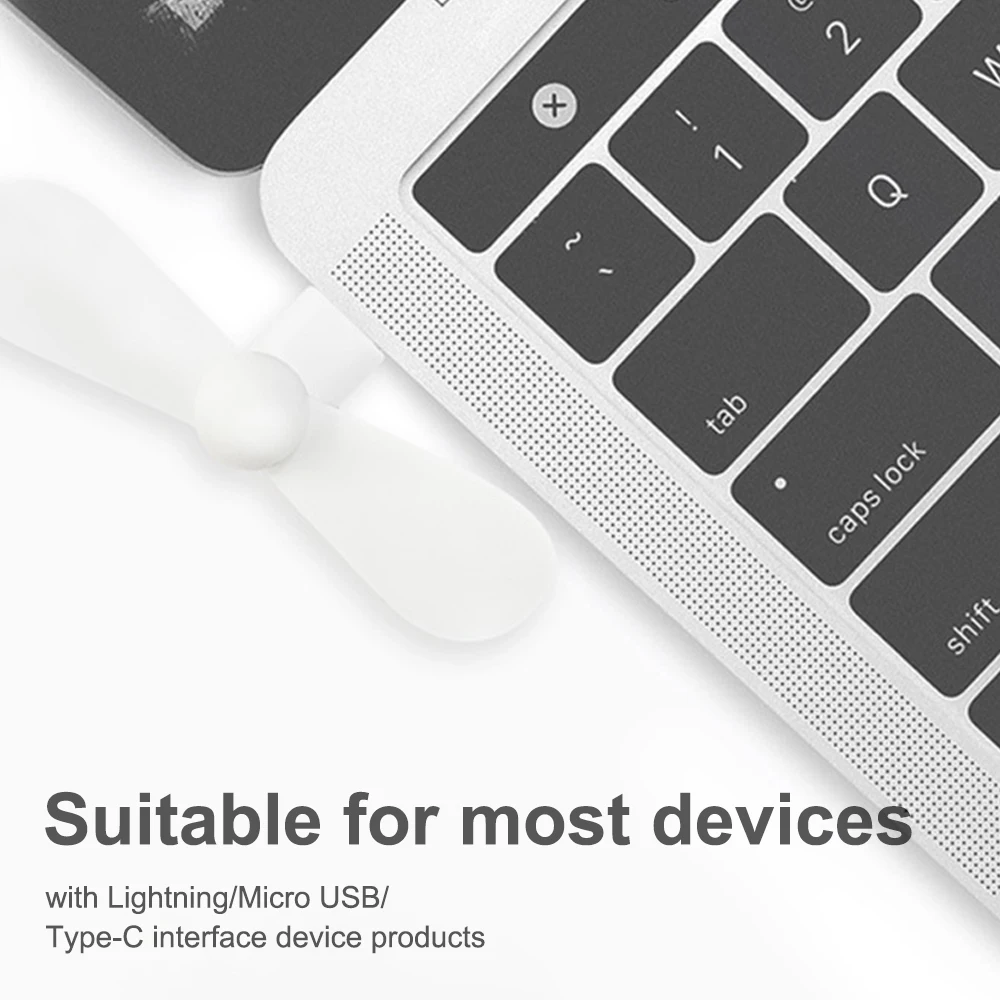 พัดลม2 in 1ไมโครพัดลมมือถือพกพาสำหรับเดินทางพัดลมพัดลมทำความเย็นให้ความเย็นสำหรับโทรศัพท์มือถือชนิด C/Port Micro USB