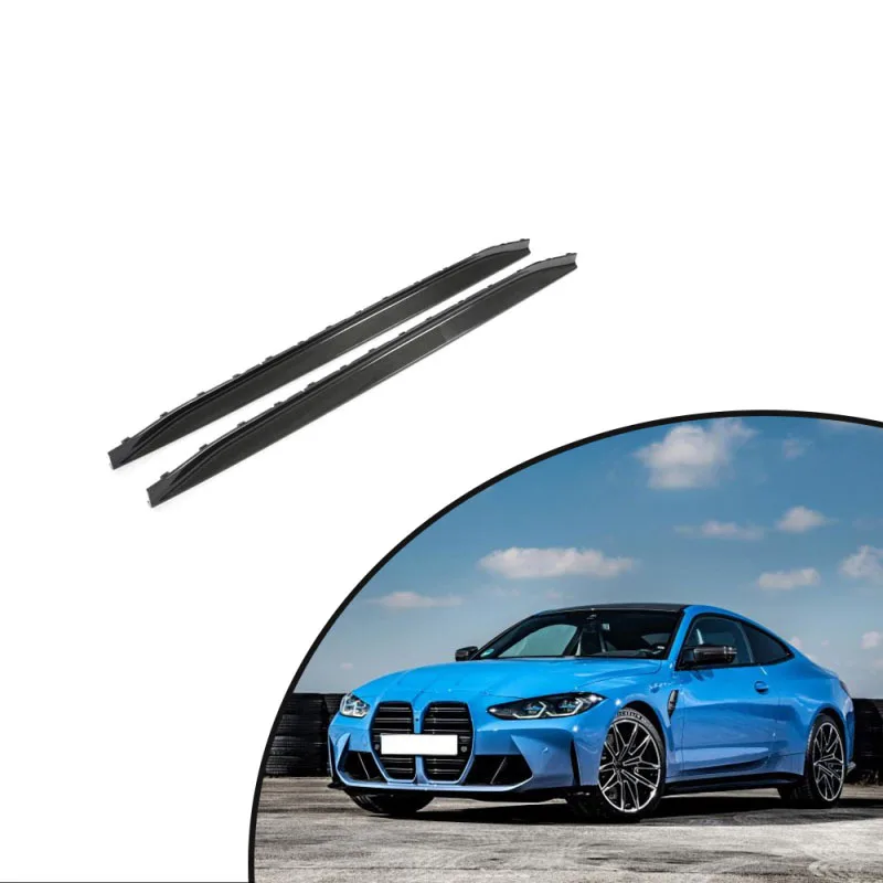 For 2021-2023 BMW 4 Series G82 G83 M4 Coupe Carbon Fiber Side Skirts