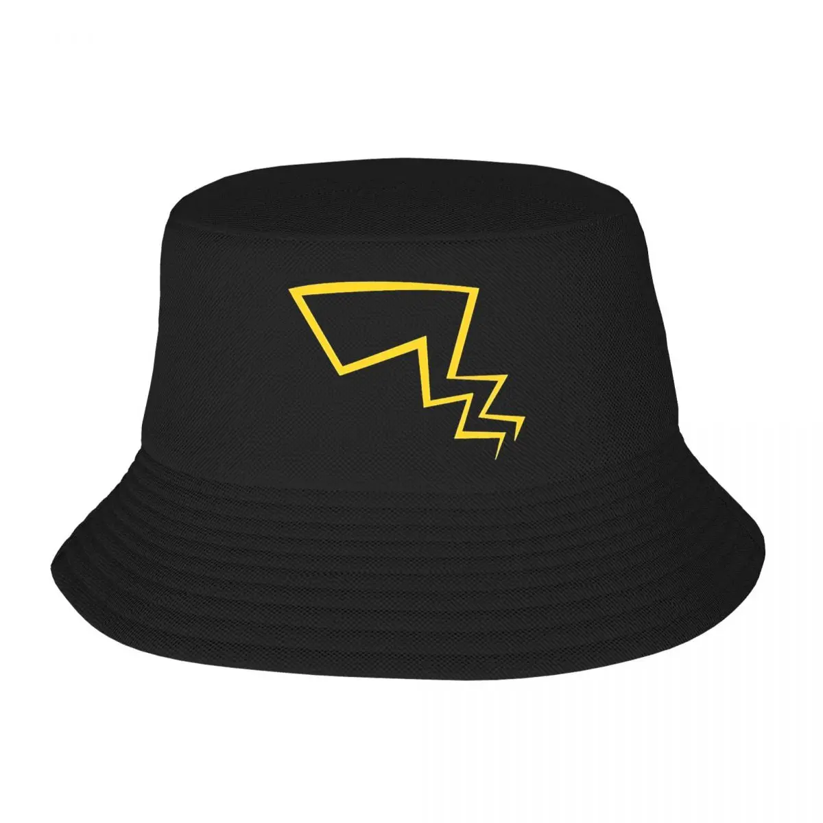 

Pika Tail Fisherman Hats Unisex Custom Pokemon Summer Bucket Hats Sandbeach Sun Hat Sunscreen