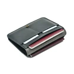 Women Men RFID Business Passport Covers Holder Multi-Function ID Bank Card PU Leather Wallet Case Travel Accessories