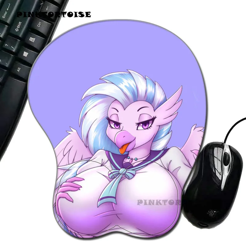 

PINKTORTOISE Creative Cartoon Model parrot Anime 3D Silicone Mouse Pad Wrist Rest Support animal MOUS MICE MAT PC MOUSEPAD