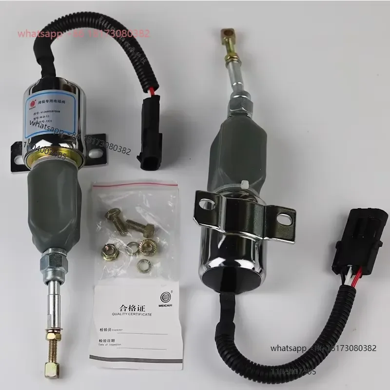 for Bulldozer construction machinery shutdown solenoid valve 612600180008 generator set shutdown flameout