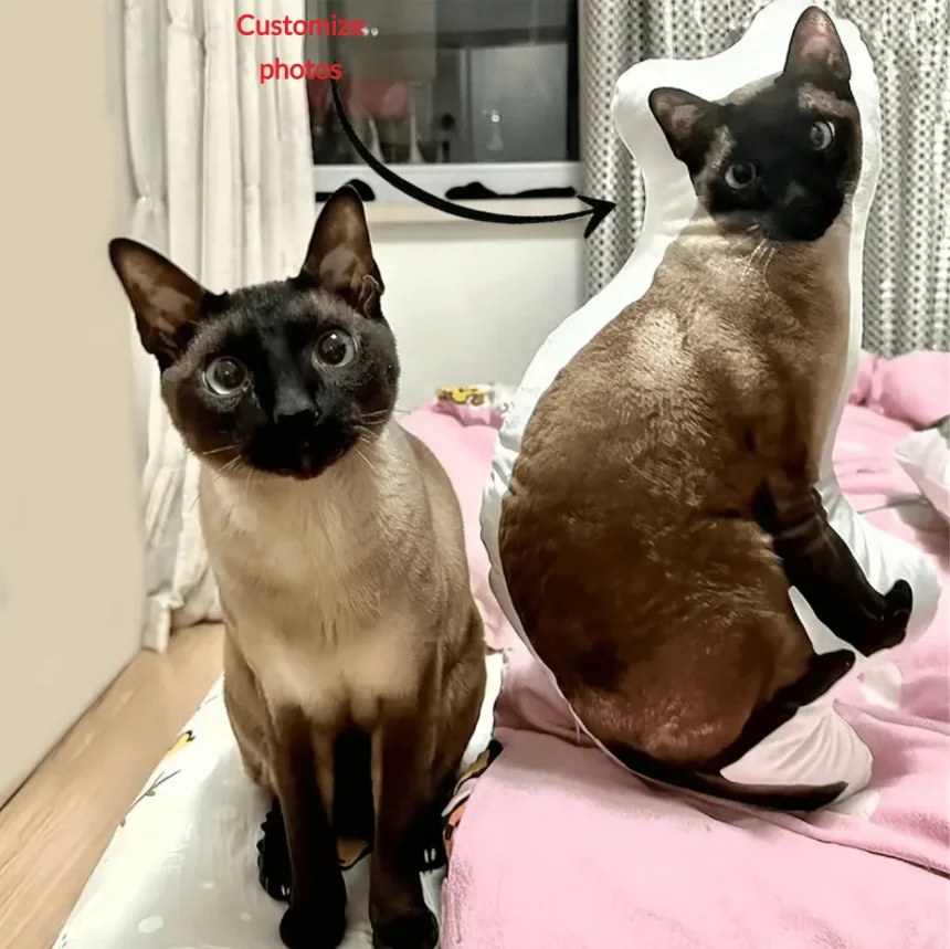 Customized Pet Photos, Pet Toys - Personalized Sofa Decorations with Dog, Cat, and Other Animal Designs, Double-Sided Customization, Suitable for Various Occasions, Personalized Gifts, Ideal for Pet Lovers