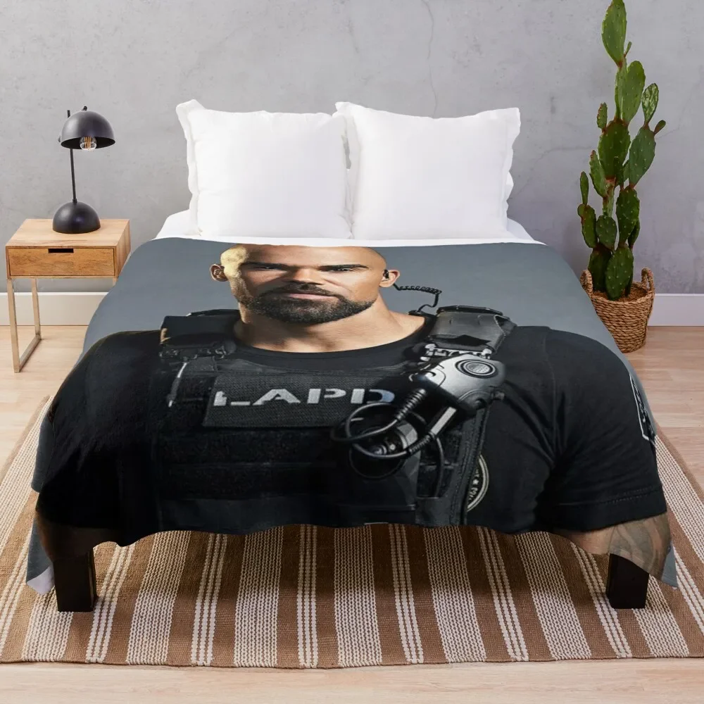 shemar moore Throw Blanket Fluffys Large Designers Hairy Blankets