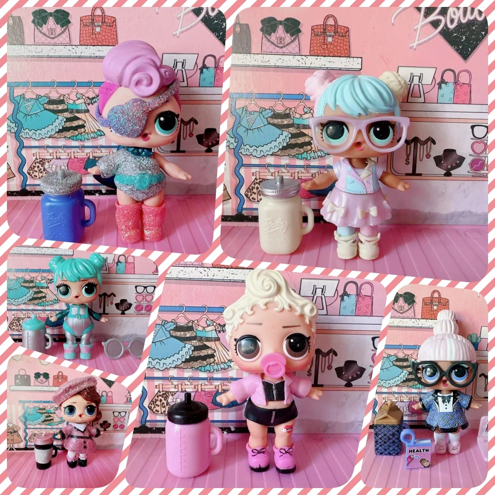 8CM LOL doll Collectible girl DIY toy doll set Includes doll clothes, shoes and accessories Children's birthday gift