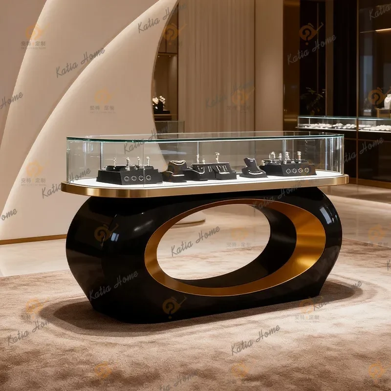 LD Container Product Jewelry Cabinet Dust-proof Showcase Jewelry Cabinet Shopping Mall Living Room Furniture