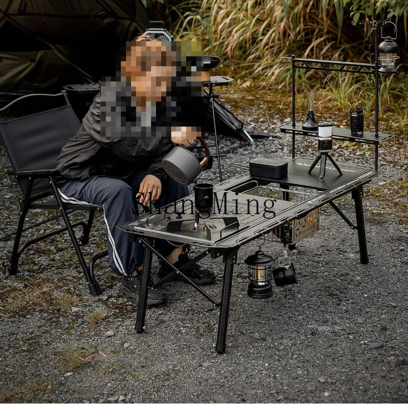 DSA outdoor portable camping picnic aluminum alloy lifting table free matching