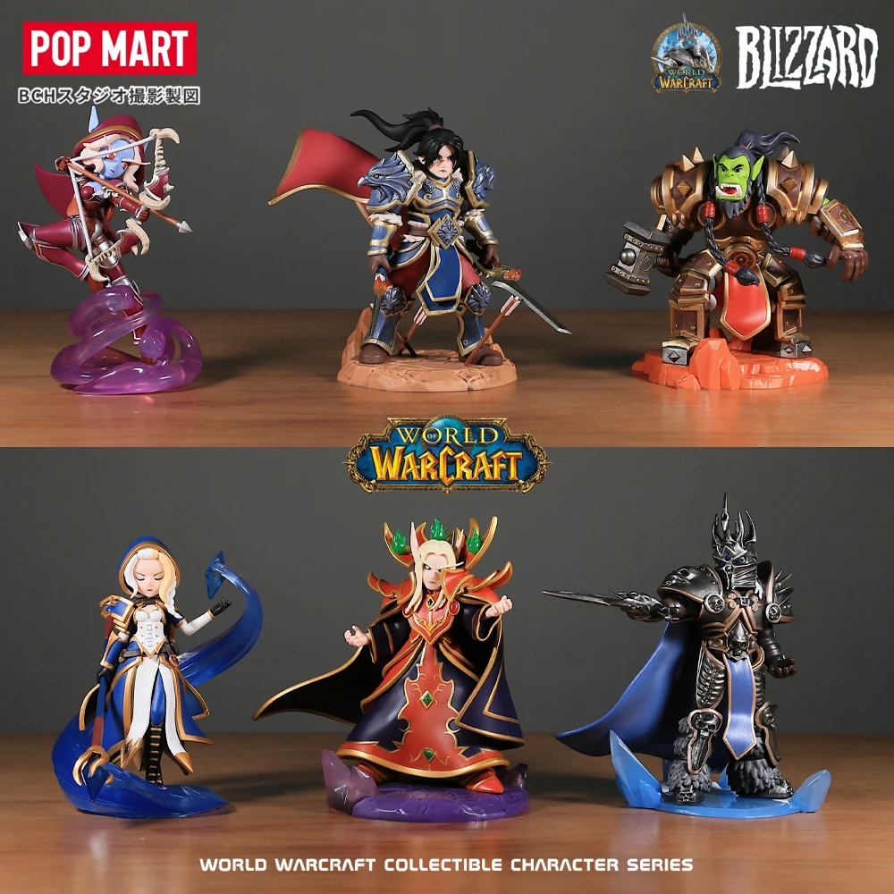 

In Stock Original World of Warcraft Illidan Stormrage Thrall Jaina Proudmoore Varian Wrynn Figure Anime Genuine Model Dolls Toy