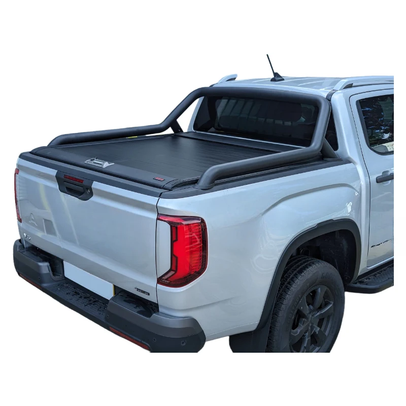 High Quality Manual Retractable Shutter Cover for VW Amarok Pickup, Sand&Dust Proof Metal Bed Lid with Waterproof Locking
