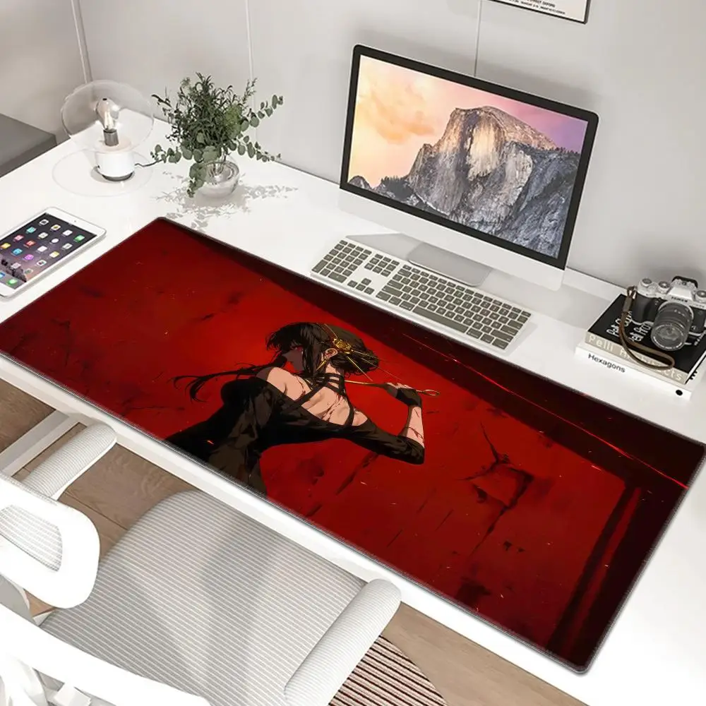 SPY×FAMILY Mouse Pad XXL Yor Forger Keyboard Pads Anime Loid Forger Mouse Mat Deskpad