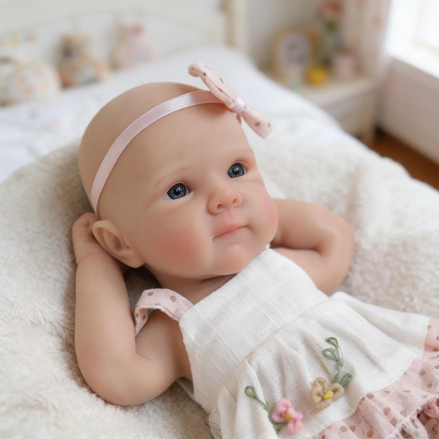 

Кукла Awake Bettie Platinum Silicone Baby Doll, 20 см, супермягкая, эластичная, утяжеленная, коллекционная игрушка, около 320 г