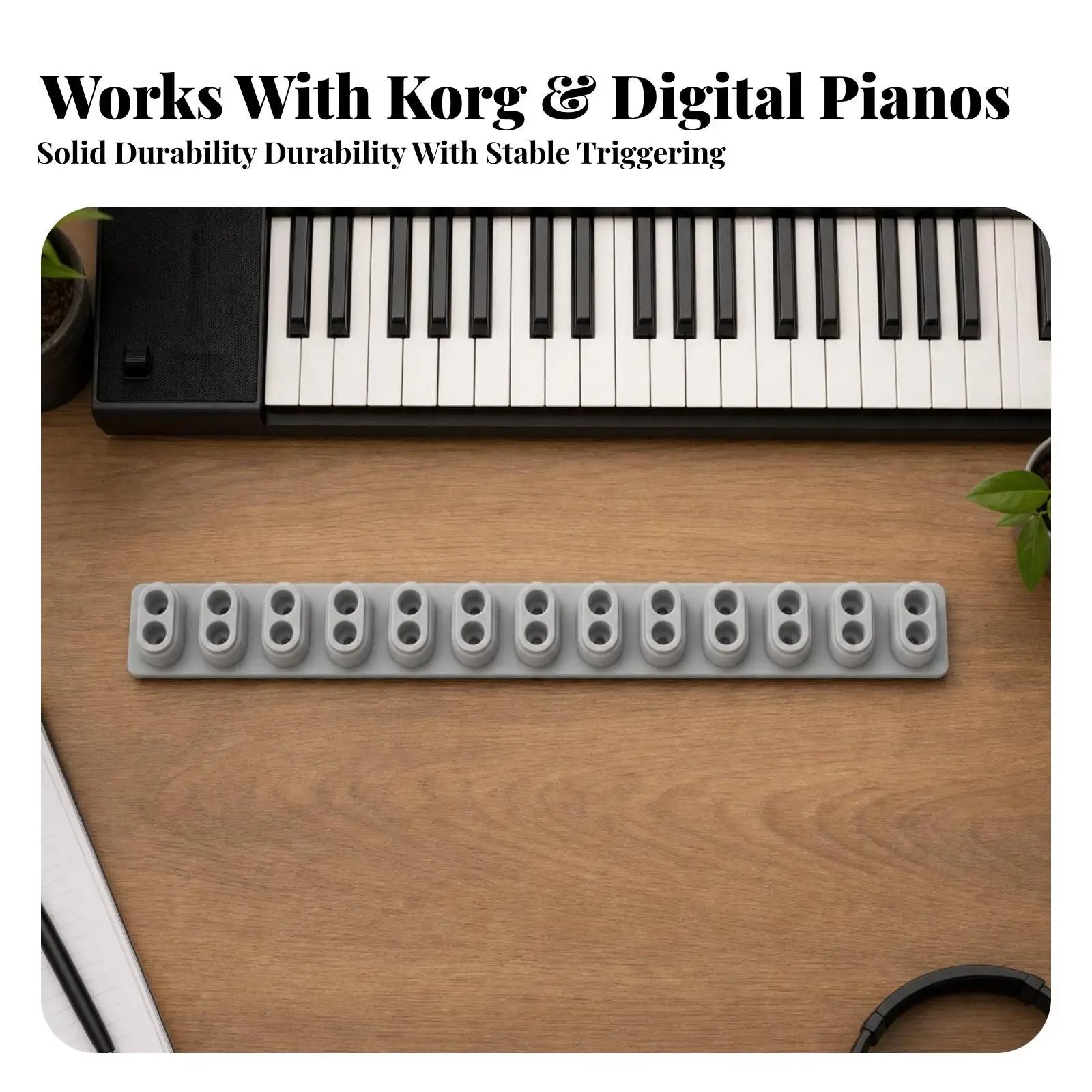 Electronic Piano Keypad Silicone Touch Point Strip for Digital Keyboard Repairs Replacement Part