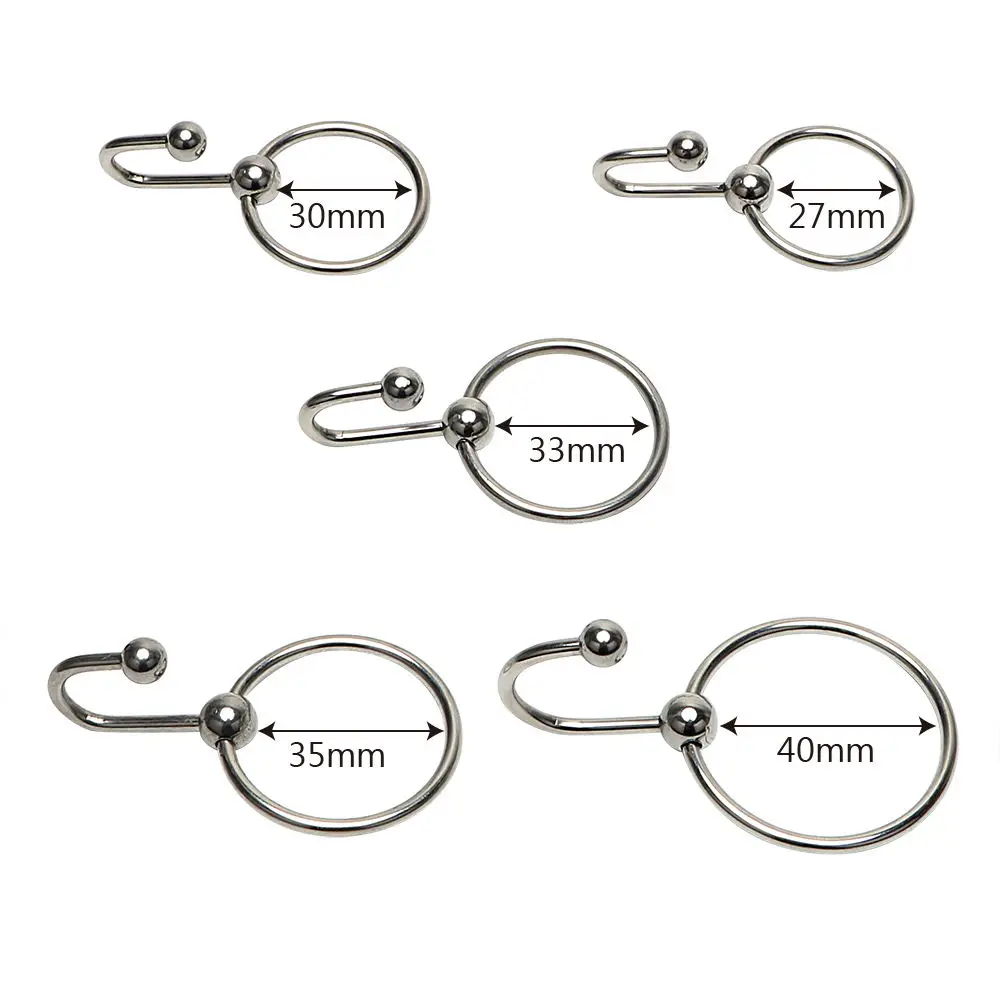 Male Sex Delay Ejaculation Ring Metal Bead Penis Rings Stimulate Urethral Dilators Cock Ring Penis Plug Sex Toys for Men Gay