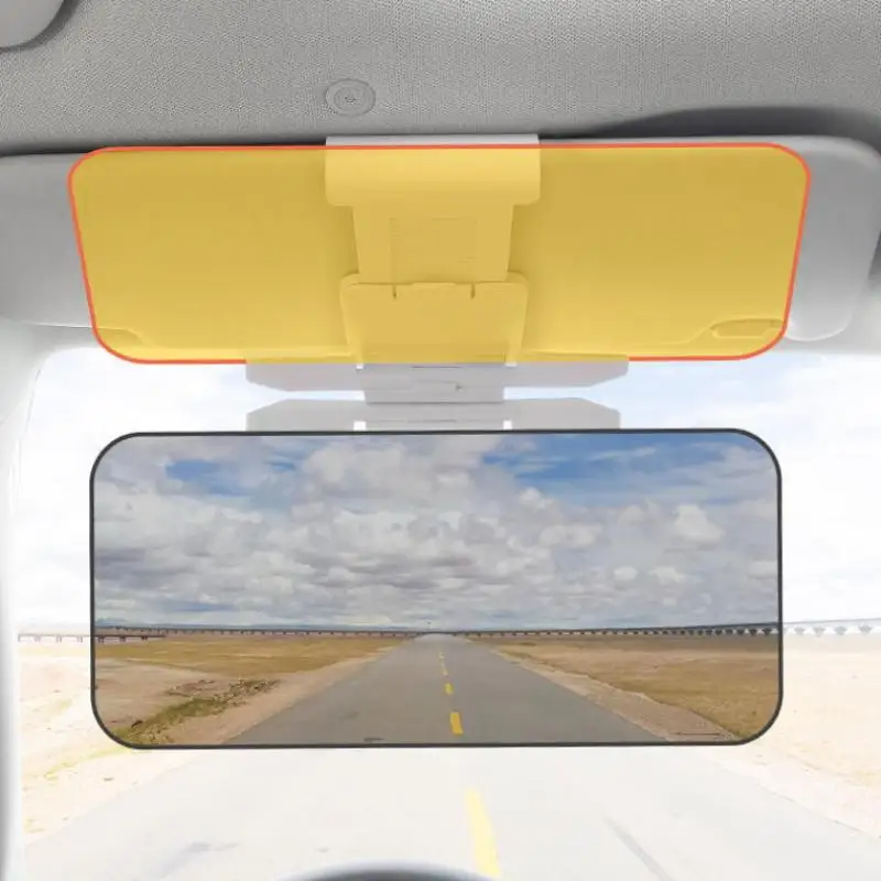 1Pcs Polarized Car Sun Visor Anti-Dazzle Sunshade UV Blocking Day Night Dual Use Anti Glare High Beam Shield