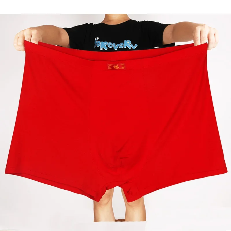 Boxershorts Männer Modal Höschen 200KG Weiche 13XL Männliche Unterwäsche Plus Größe 12XL Jumbo Unterhose Lose 9XL 5XL Rot schwarz Große Boxer