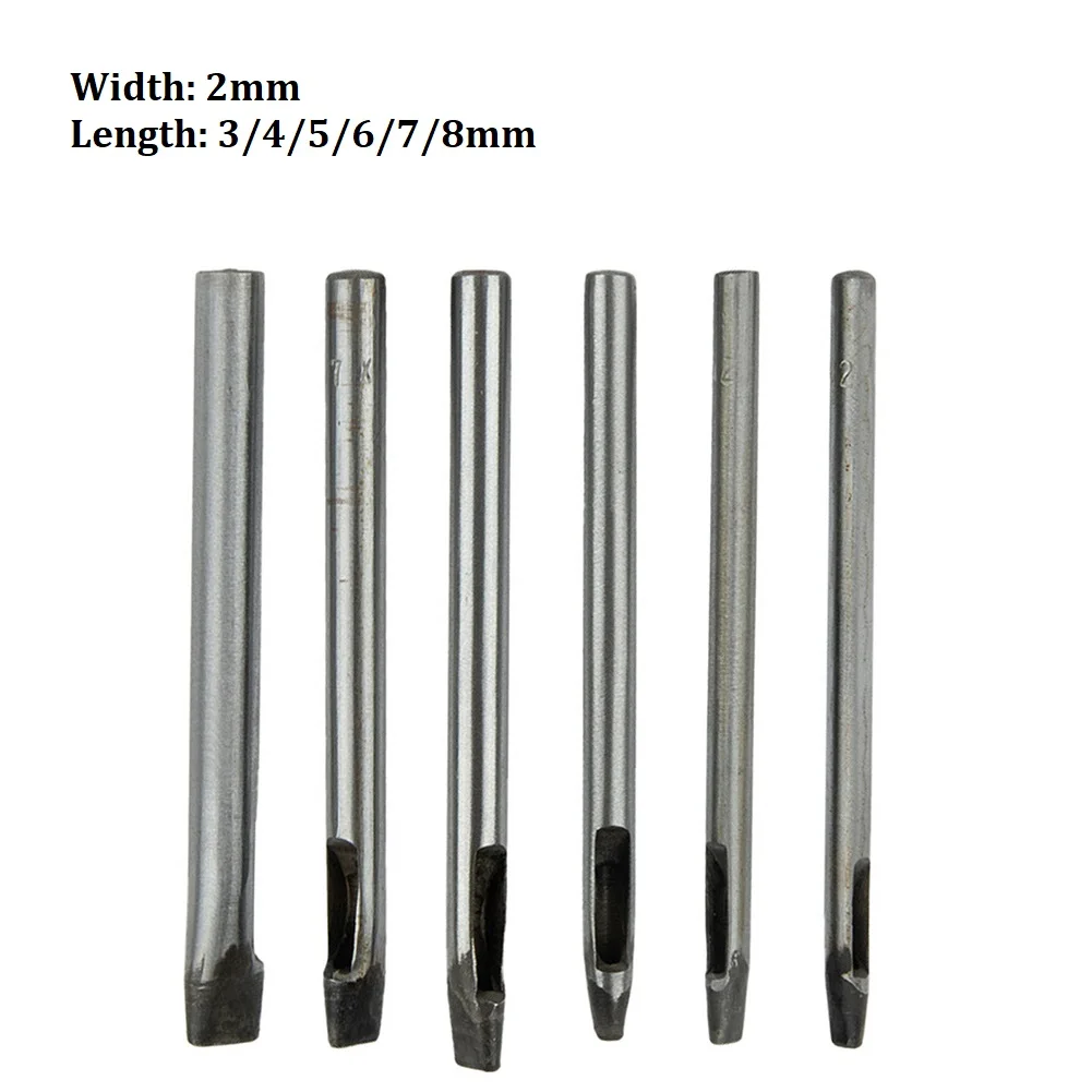 Hand Tools Punch Hole Punch Hollow Punch 2mm Hole Width Belt Watch Band For Soft Materials Oval Shape Silver Brand New