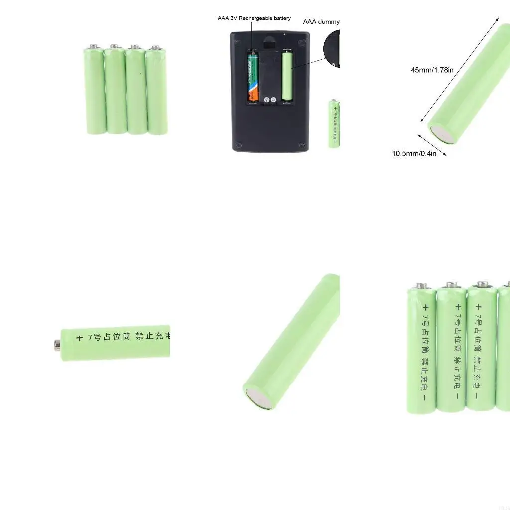 193A Conductive AAA Battery for Case for Nerf Modification Blue Placeholder Fake Batt