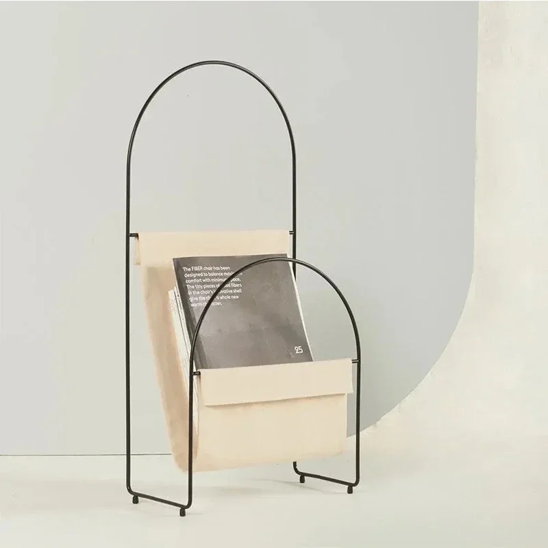Simple and modern pastoral style casual magazine rack, storage rack, free finishing rack in study and living room