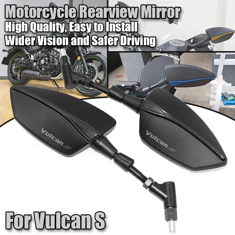 For Vulcan S 650 VN650 2015-2024 2025 2026 Motorcycle Accessories Adjustabale Side Mirror 8mm 10mm Rearview Rear View Mirrors