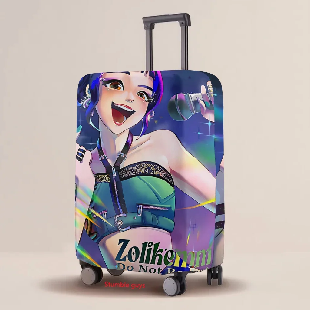 

Чехол для багажа Kpop Demon Hunters, эластичный защитный чехол с мультяшным принтом, универсальные предметы первой необходимости для путешествий ​