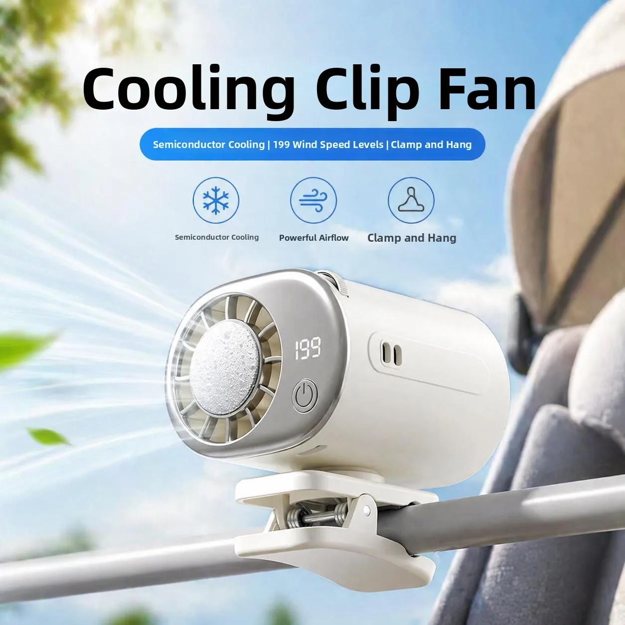 

Portable Fan Clip-On USB Rechargeable Outdoor Hat Umbrella Holder Silent Personal Fan Office Use Fan Tower Style