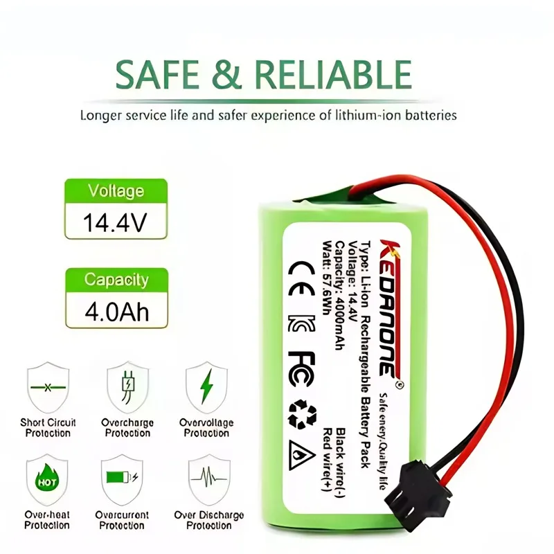 2025🏅14.4V lithium ion battery for Conga Excellence 950 990 1090 1092 1190 1790 1990 Robovac 11S 15C 30C Max NETBOT S14 S15