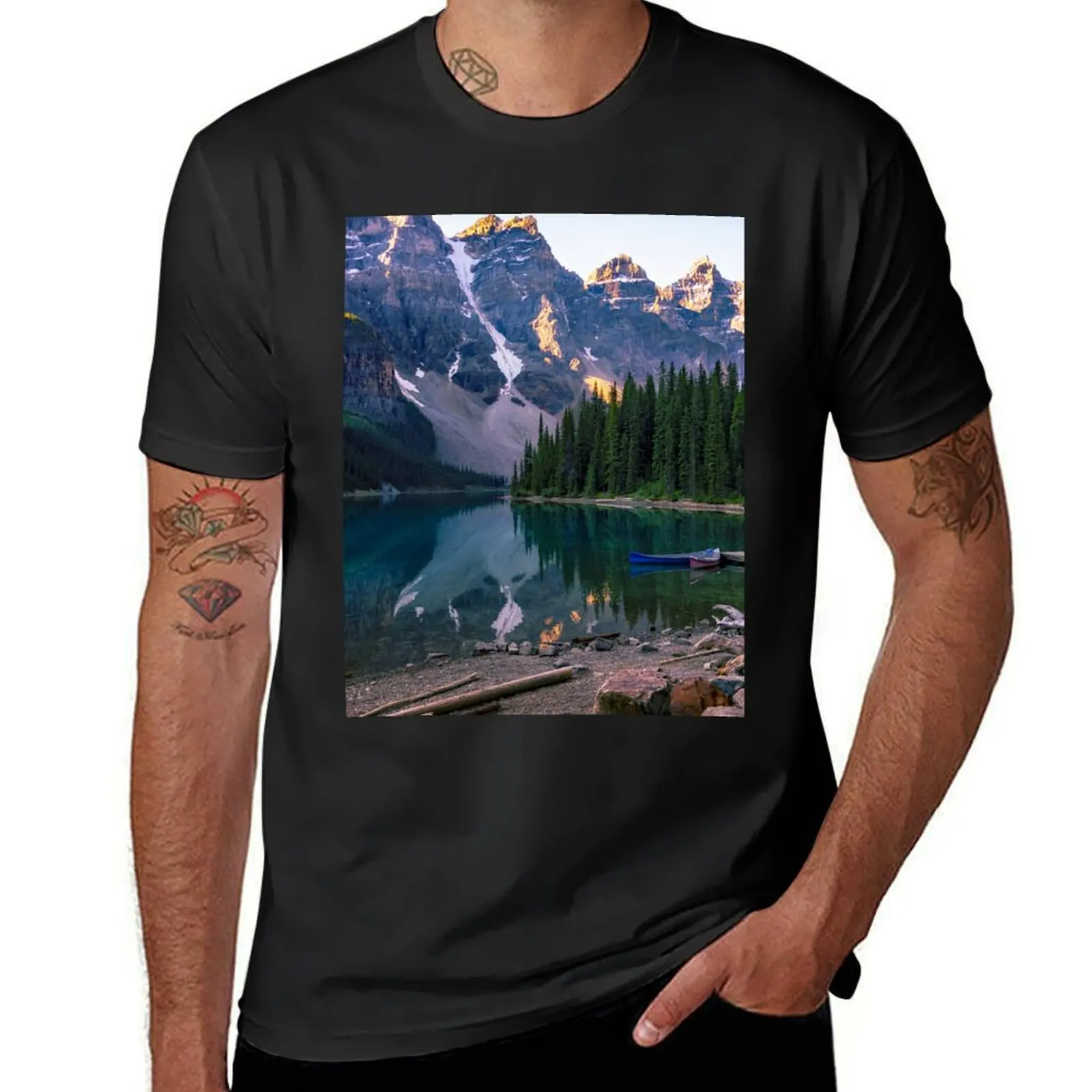 

Lake Moraine – Banff National Park, Alberta, Canada T-Shirt sublime vintage t shirts for men pack