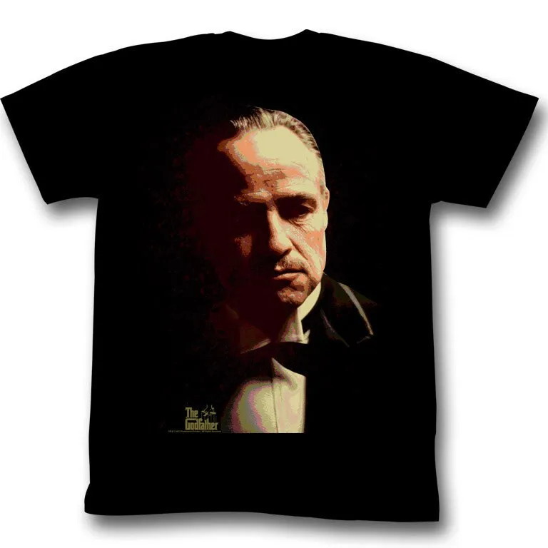 Godfather Splatter Black Adult T Shirt