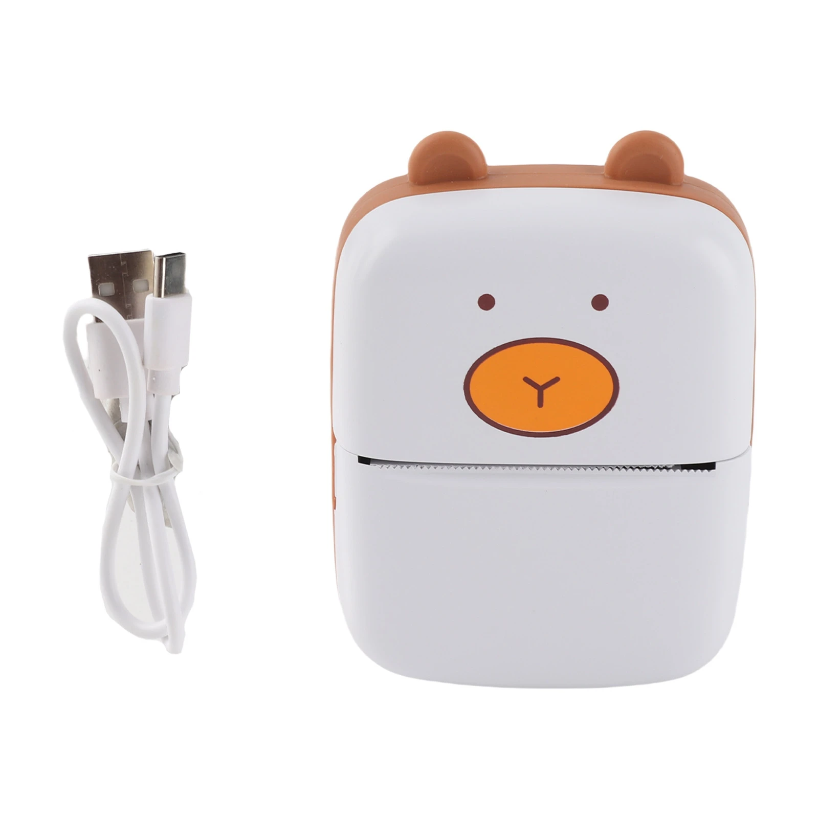 Printer Sticker Printer Excellent Performance with Data Cable Print Paper for Students for Leaving Message for Studying