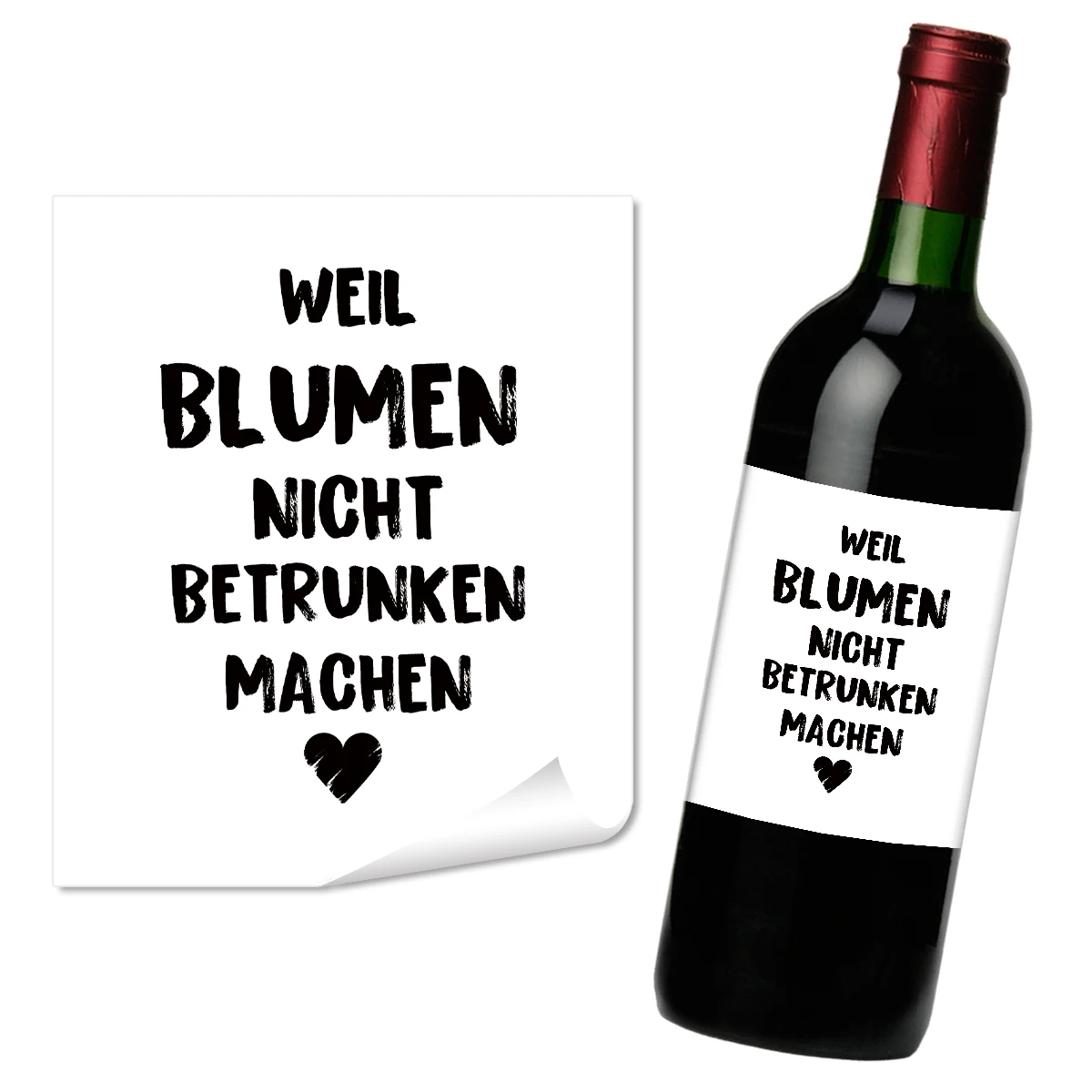 4 Stück humorvolle deutsche Weinflaschen-Aufkleber für lustige Geschenke, Verpackungsetiketten, Freunde, Kollegen, Familientreffen, Business-Party-Dekoration