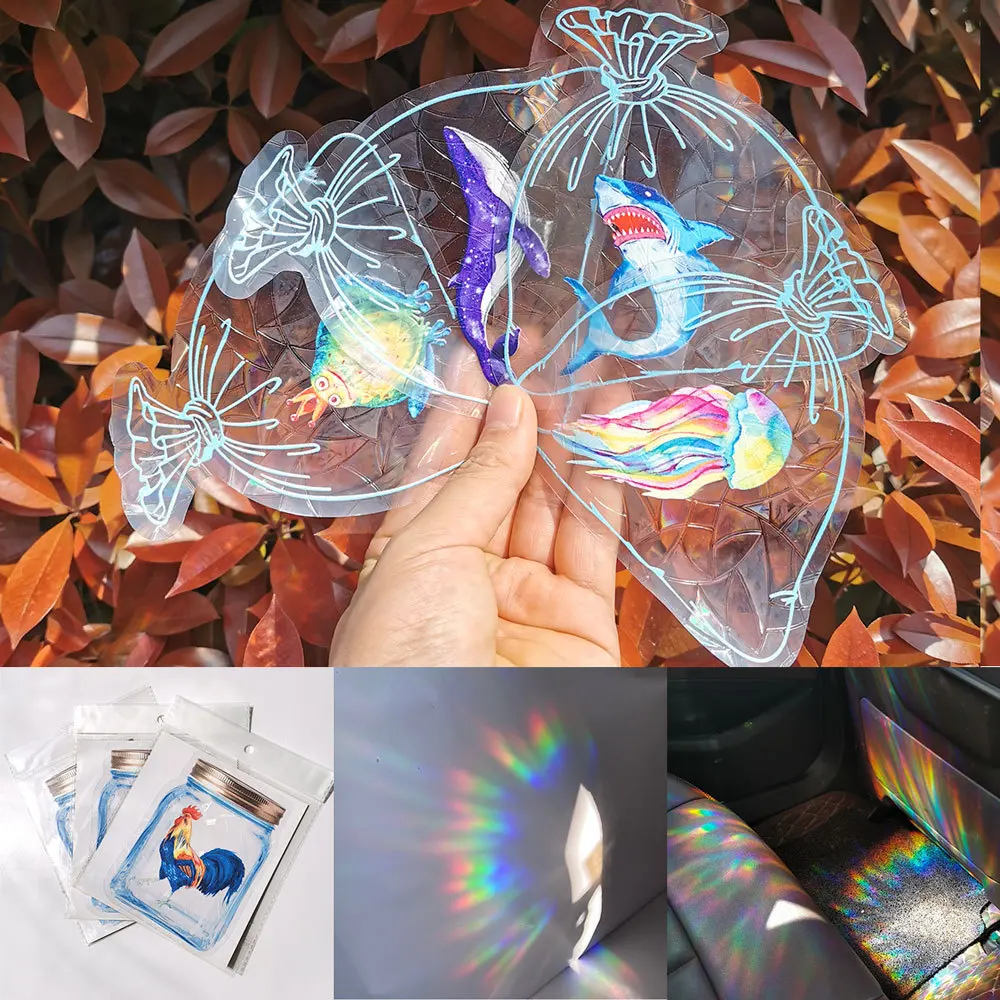 Nowe naklejki ścienne Sun Catcher Rainbow lusterko okienne naklejki DIY okno naklejka dekoracja sypialni do wystroju domu twórca tęczy