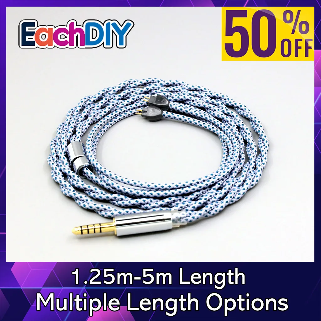 Cable de auriculares con blindaje OCC de grafeno, mezcla de plata pura 99%, para HiFiMan RE2000, controlador dinámico de diafragma de topología LN008664
