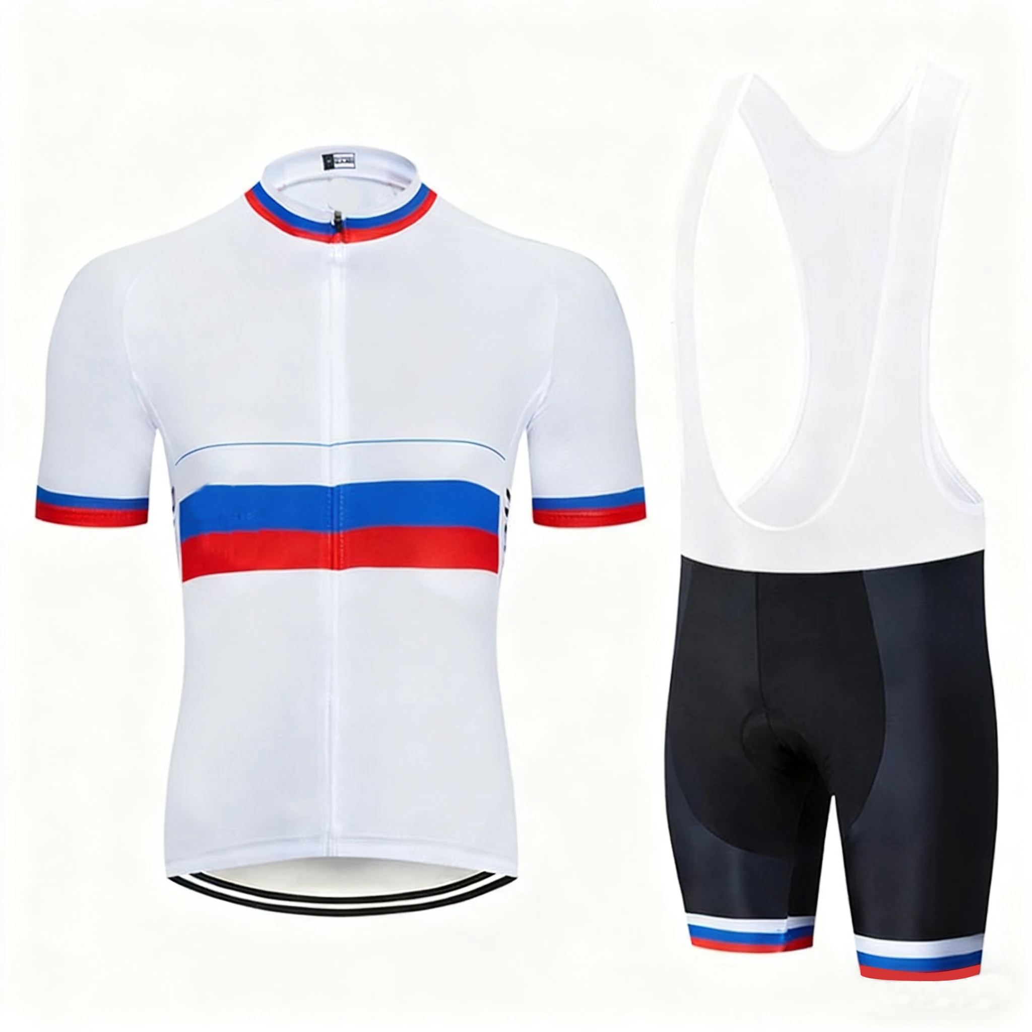 

Men's cycling jersey set with all-season creative graphic prints for cycling and traffic activities