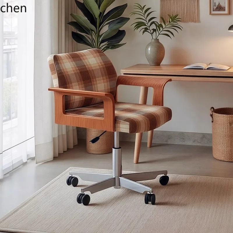 HT Solid Wood Sofa Chair Practical Office Chair Multifunctional Computer  Rotating Chair
