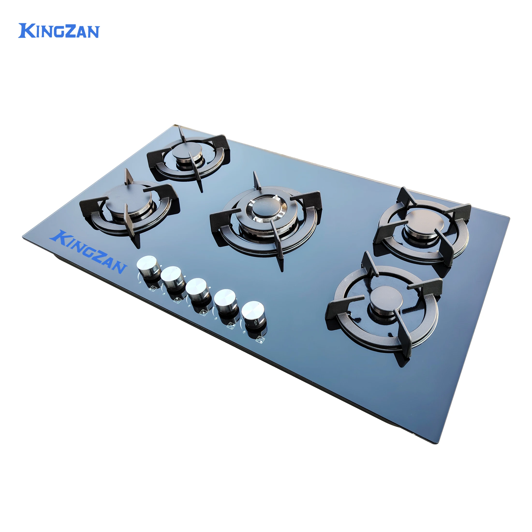 

Kingzan 900 мм, 5 горелок, газовая плита, независимая чугунная стойка, высококачественная керамическая верхняя плита FFD, уличная вилка для автофургона, источник питания
